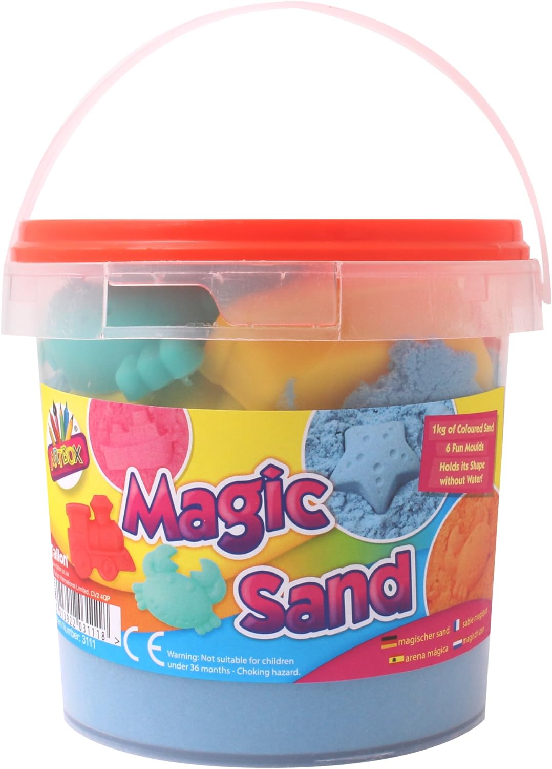 DIY colorful cotton sand mini bucket