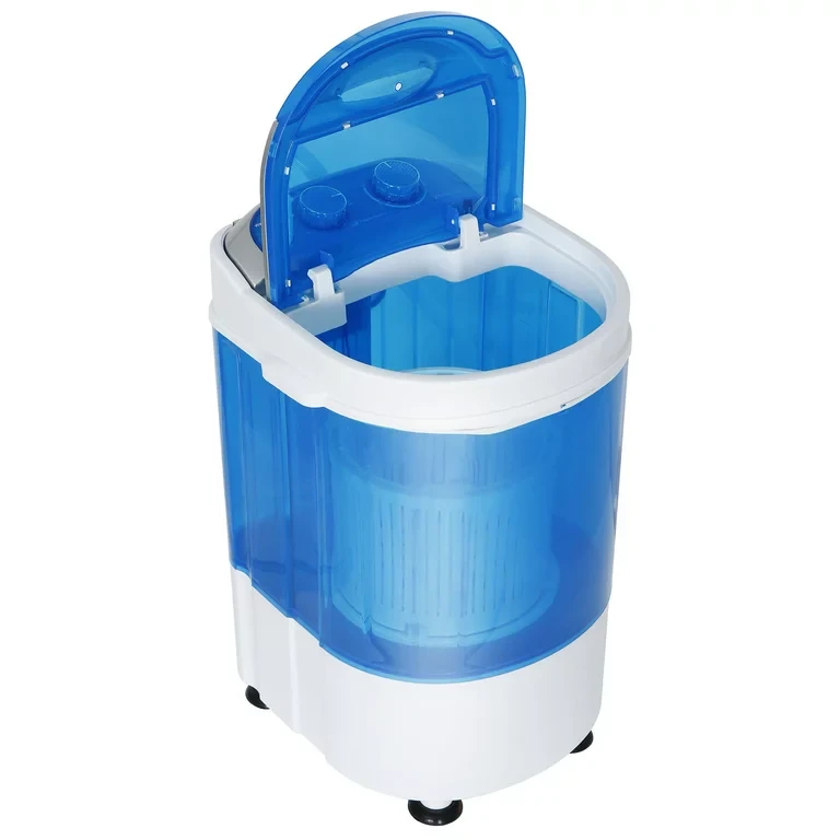 MINI Portable Single Bucket Wash Machine Washing Drying 2 in 1