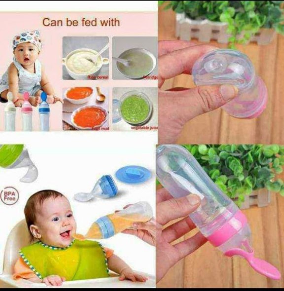 Baby Spoon with Container Baby Food Feeder